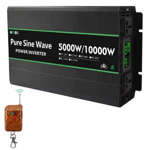 Inversor de onda sinusoidal pura HOULI Dc 12V a Ac 220V Convertidor de voltaje Inversor Power Dc 12V a Ac 220V