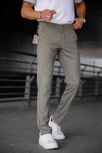 <b>Men's</b> Regular Fit Plus Size Brown Straight <b>Casual</b> Office <b>Trousers</b> Comfortable Midweight Cotton Mid Hip Hop Waterproof Business - Product Image 3