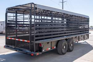 รถพ่วงบรรทุกสัตว์คุณภาพสูง S&S Manufacturing (Sundquist) ปี 2025 รุ่น Bumper Stock Trailer ขนาดสั่งทำพิเศษ รับน้ำหนักได้ 4200 กิโลกรัม ผลิตในประเทศฝรั่งเศส - Product Image 4