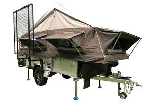 Venta al por mayor adelante plegable todoterreno Camper remolque nuevo diseño de varios tamaños de fibra de vidrio autocaravanas populares remolques de viaje - Product Image 5