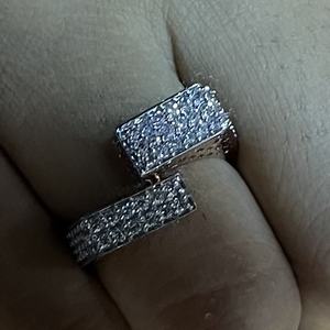 Bague élégante en diamant véritable pour homme 14K/18K en or massif fait à la main bijoux fins marié et cadeau d'anniversaire - Product Image 3