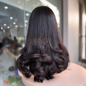 Peluca de Cabello Humano Vietnamita 100% Natural de Alta Calidad, Pelucas con Frente de Encaje, Cabello Ondulado - Product Image 6