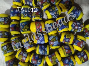 Frosted Murano ลูกปัดแก้วกลมหลากสีงานฝีมืออินเดียสำหรับทำเครื่องประดับ DIY ลูกปัดหลวมพร้อมส่ง - Product Image 3