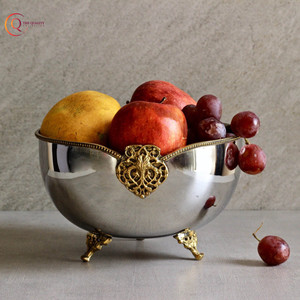 Gold Plating Steel High Quality Modern Design Large Serving Bowl for Home Hotel Restaurant and Party <b>Dinnerware</b> Serving Bowl - Product Image 2