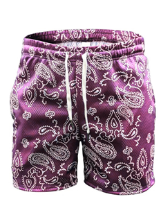 Short en maille décontracté pour homme Vêtements de sport d'été légers et respirants avec cordon de serrage à la taille et poches latérales - Product Image 4