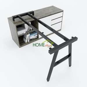 Bureau de direction ACONCEPT 140x140, table d'ordinateur contemporaine en acier pour bureau, assemblage requis - Product Image 3