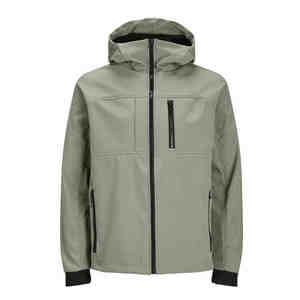 Soft Shell <b>Utility</b> <b>Jacket</b> Outdoor Waterproof Windproof Lightweight Warm Durable Custom Logo Apparel For <b>Men</b> Women Camping Travel - Product Image 1