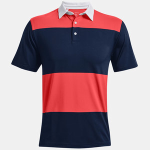 Polo de golf elástico estilo bloque para hombre - Product Image 5