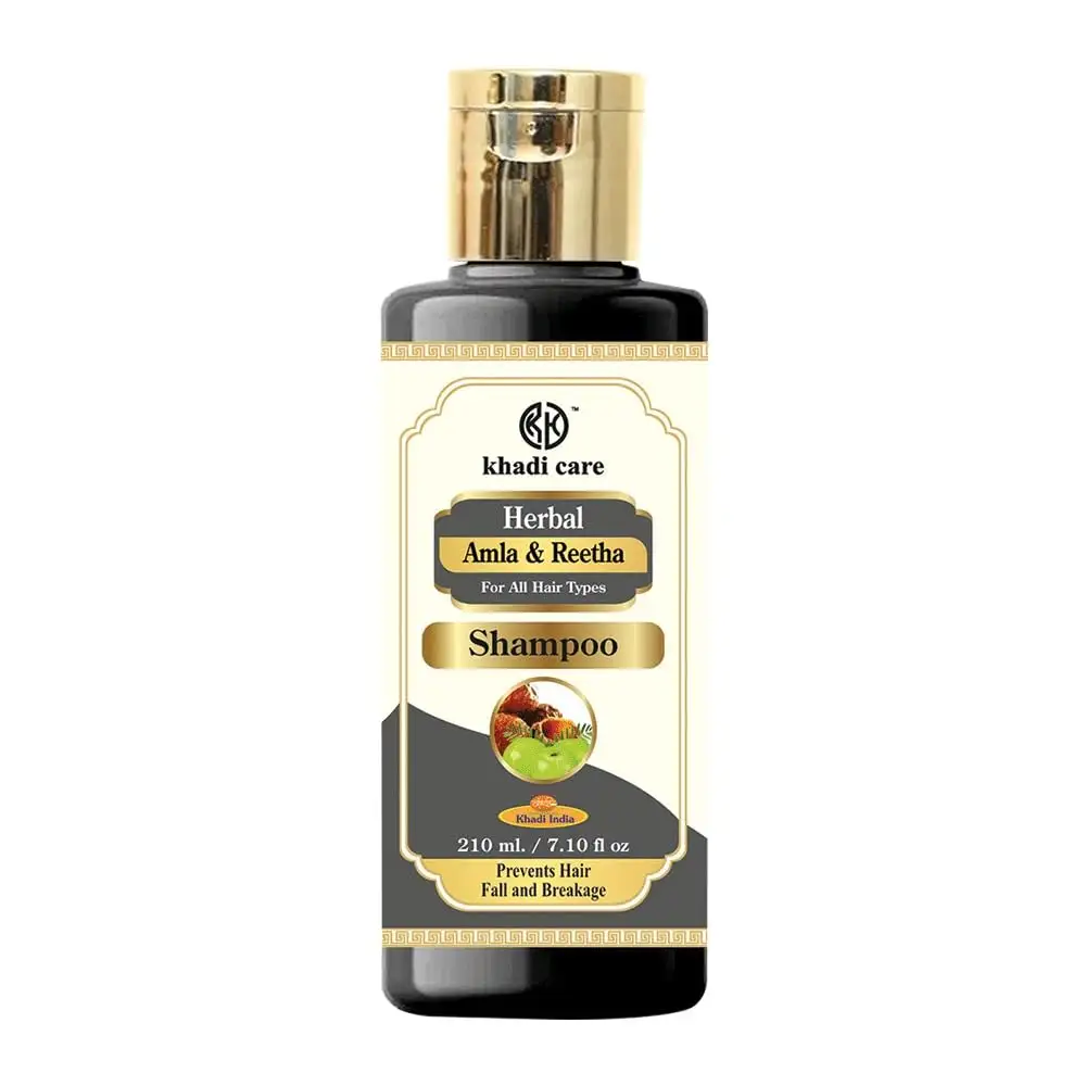 Herbal Amla & Reetha Shampoo 210ml Cuidado corporal de la piel saludable Etiquetado personalizable y Privado por Vanity Vision