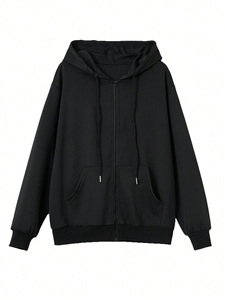 Sweat-shirt à motifs d'ailes coupe ample pour femmes personnalisées de haute qualité avec décor et capuche en strass - Product Image 2