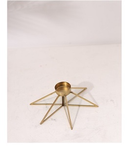 Table Top Metal Gold Metallic <b>Candle</b> Holder Perfect to Be Placed on Mantel Table Centerpieces Floor - Product Image 2