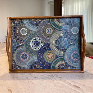 Plateau de service en bois MDF avec revêtement émaillé, design, hôtels et restaurants, articles de cuisine, plateau de table, haute qualité - Product Image 1