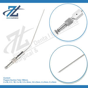 Tube d'aspiration Fergusson 2.5mm à 6.5mm, tubes d'aspiration Fergusson en acier inoxydable de 190 mm Instruments chirurgicaux de qualité supérieure - Product Image 3