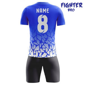 Jersey de fútbol con cuello en V para adultos y niños, camisetas en blanco de secado rápido para jugador de fútbol - Product Image 6