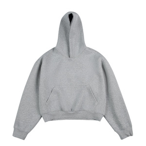 2025, venta al por mayor, sudaderas con capucha de algodón 100% para hombres, forro polar grueso, peso pesado, logotipo estampado personalizado de gran tamaño para la temporada de otoño - Product Image 6