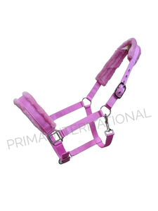 Vente en gros selle anglaise confortable équipement équestre nylon licou de cheval polaire fourrure rembourrage cuir bride accessoires - Product Image 2