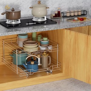 Estante de especias, organizador de especias extraíble de metal, utensilios de cocina, el mejor artículo para armario, organizador debajo del fregadero, estante de especias de acero a bajo precio - Product Image 5