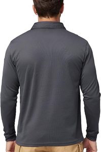 Rendimiento al aire libre de los hombres Slim Fit Casual Camiseta para camisas de manga corta y larga Poliéster/Algodón DDP Envío - Product Image 2