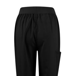 Uniforme Médico Cómodo con Cuello en V para Mujer, Uniforme de Enfermera Quirúrgica de Hospital, Color Negro, Suave y Lavable - Product Image 5