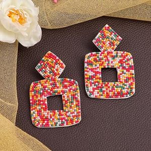 Pendientes de gota de aro de mariposa de resina de moda de verano hechos a mano para regalo de mujer nueva llegada - Product Image 5