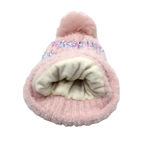 High Quality Soft Warm Bobble <b>Beanies</b> for Outdoor Activities OEM Wholesale Breathable Streetwear Style Winter Bobble <b>Beanies</b> - Product Image 4