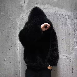 Chándales de invierno para hombre de diseño personalizado de la mejor calidad Cómodo Nuevo estilo Tallas grandes Patrón sólido Logotipo personalizado 100% Algodón - Product Image 6