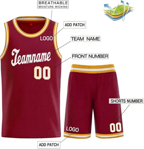 Nouveauté 2026 – Ensemble de maillots de basket unisexe Laker imprimés, respirants, haute qualité, certifiés BSCI, pour l'été - Product Image 2