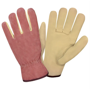 Guantes de Trabajo Industriales de Moda al por Mayor 2026, Guantes de Trabajo de Seguridad Duraderos y Transpirables de Cuero Blanco - Product Image 3
