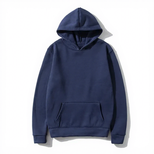 Men's <b>Black</b> Hooded Sweatshirt Regular Fit Solid Colour Casual Front Pocket French Terry Cotton Autumn Wear 2027 - Product Image 4