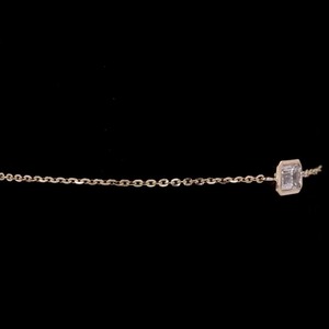 Pulsera de diamantes cultivados en laboratorio de 0,53 quilates, oro rosa de 14 quilates, corte esmeralda, VVS VS, claridad, diseño minimalista, joyería fina para mujer - Product Image 4