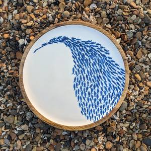 ชามไม้มะม่วงท่าเรือทํามือสําหรับใช้ในครัว - Product Image 5