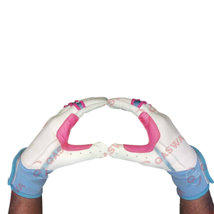 Gants de frappeur en cuir de couleur unique Gants de frappeur extensibles à longue manchette pour joueurs professionnels - Product Image 4