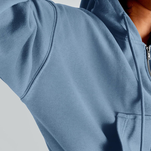 Hot Selling Zip Over <b>Women</b> Winter Thick <b>Thermal</b> Lightweight Fleece Unlined Cropped Running breathable hoodies In 2026 - Product Image 5