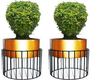 Macetas y macetas de excelente calidad, acabado decorativo para decoración de hogar y boda, macetas de Metal, decoración de plantas verdes - Product Image 2