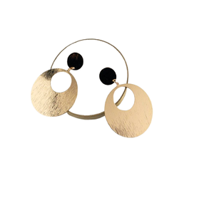 New Stylish Made of Sheet Round Shape <b>Earrings</b> Design Bold Hoop <b>Earrings</b> Twist Design <b>Cute</b> <b>Earrings</b> for modern women accessories - Product Image 1