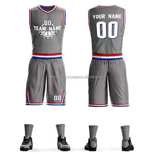 Maillots de basket-ball légers de haute qualité personnalisés à séchage rapide Uniformes Taille plus Ensemble court unisexe Design par sublimation - Product Image 1
