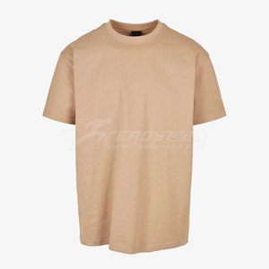 230G T-shirt ample à épaules tombantes en coton de haute qualité avec coupe courte pour hommes - Product Image 4