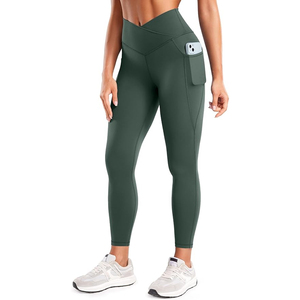 2025 Sportswear Women's Customized Logos Elastic <b>Waist</b> Yoga <b>Leggings</b> Gym and Fitness Wear <b>Tummy</b> <b>Control</b> <b>Leggings</b> - Product Image 5