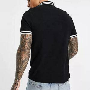 Camiseta con cuello de logotipo personalizado de calidad superior, camiseta Polo de Golf, camisetas Polo de nailon Spandex, camisetas Polo lisas para hombre - Product Image 2