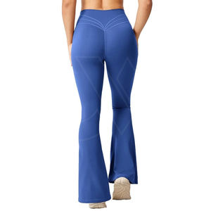 Hot Selling Women Yoga <b>Leggings</b> Solid Custom Logo High Waist <b>Butt</b> <b>Lifting</b> Fitness Pants Seamless Spandex/Polyester Sports Gear - Product Image 6