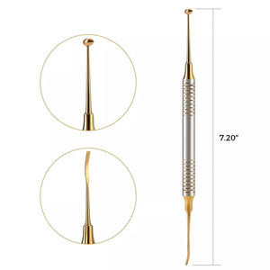 Juego de 6 piezas de instrumentos de llenado de resina compuesta Dental, juego restaurador recubierto de titanio dorado, equipo Dental - Product Image 5