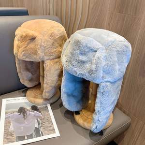 قبعة شتوية من الفرو الصناعي للرجال والنساء على الطراز الروسي أوشانكا بأغطية للأذن دافئة وبارد - Product Image 4