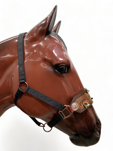 Meilleure vente OEM tournesol gravé Western Horse Bronc licou cuir de vache sangles en nylon tête indienne collier en vrac fabriqué - Product Image 4