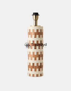 Lámpara de Mesa de Diseño Artesanal con Incrustaciones de Hueso Premium, Base E26, LED AC, Moderna, Ecológica, Regulable, para Decoración de Hogar de Lujo, Tradebyd - Product Image 4