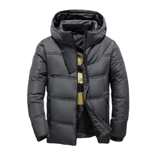 Chaqueta acolchada de invierno cálida de calidad superior 2025, prendas de vestir de invierno con capucha acolchadas, chaqueta cortavientos Unisex de poliéster para hombre - Product Image 2