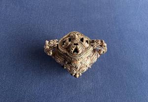 Brass <b>Incense</b> <b>Burner</b> for Religious Use <b>Backflow</b> Design Indian <b>Incense</b> Compatible Durable & Natural Home & Restaurant Use - Product Image 2