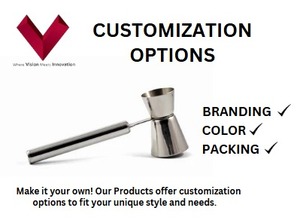 Medidor de Alcohol de Acero Inoxidable con Forma de Cristal y Varilla, Medida Perfectamente Sus Bebidas con Estilo, Medidor de Alcohol de Cristal - Product Image 3