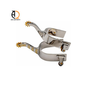 Espuelas Vaqueras Personalizadas al por Mayor, Espuelas de Cobre con Botones para Montar a Caballo, Deporte al Aire Libre, Carreras Ecuestres - Product Image 1