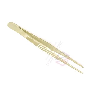 คีมผ่าตัดแบบไม่ทำลายเนื้อเยื่อ ดีเบคีย์ 16 ซม. ยี่ห้อ JIMED SURGICAL |   แหนบสแตนเลสสำหรับผ่าตัด ขนาด 2.7 มม. ใช้แรงดันด้วยมือ สีทองอ่อน - Product Image 5