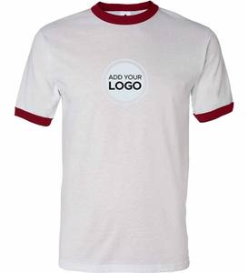 เสื้อยืดแฟชั่นสำหรับผู้ชายเสื้อยืดคอกลมแขนสั้นทรงหลวมเสื้อออกกำลังกายยิมเสื้อยืดริงเกอร์ - Product Image 1